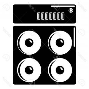 300x300 Photostock Vector Speaker Box Icon Simple Style Lazttweet