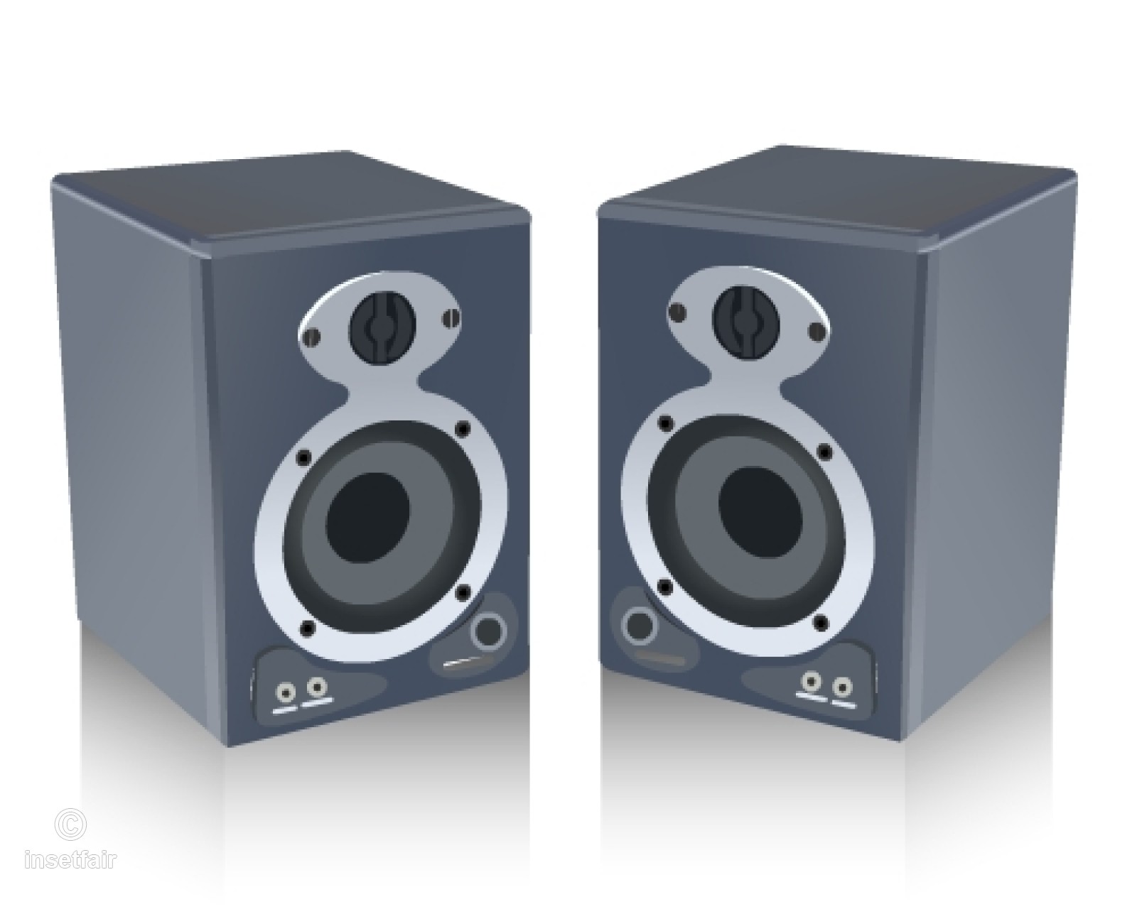 1600x1280 Stereo Speaker Box With Twitter Free Flash Vector Graphics