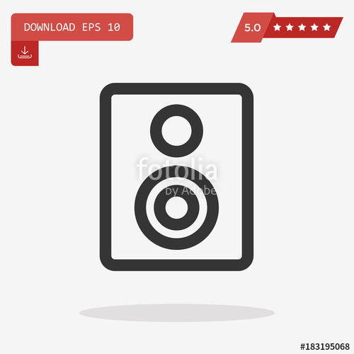 500x500 Speaker Box Vector Icon Stock Image And Royalty Free Vector Files