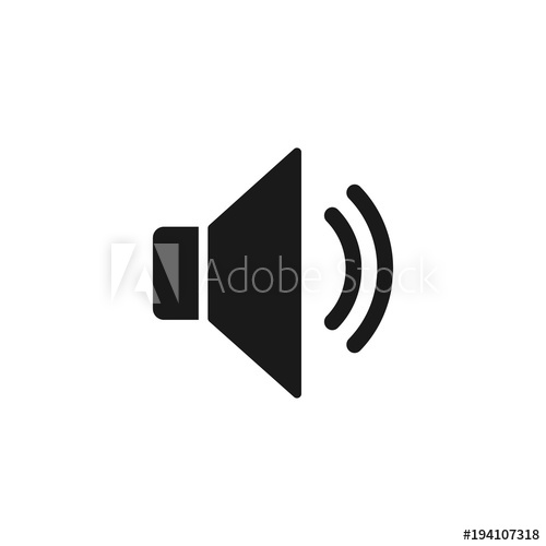 500x500 Sound Icon, Speaker Icon. Sound Vector Icon, Music Volume Symbol