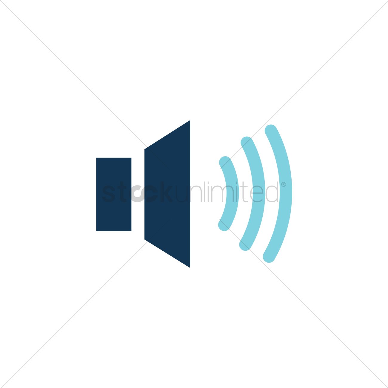 1300x1300 Volume Speaker Icon Vector Image
