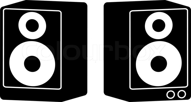 800x429 Vector Speakers In Diffrent Colors Stock Vector Colourbox
