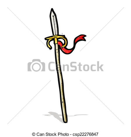 449x470 Cartoon Medieval Spear Eps Vector