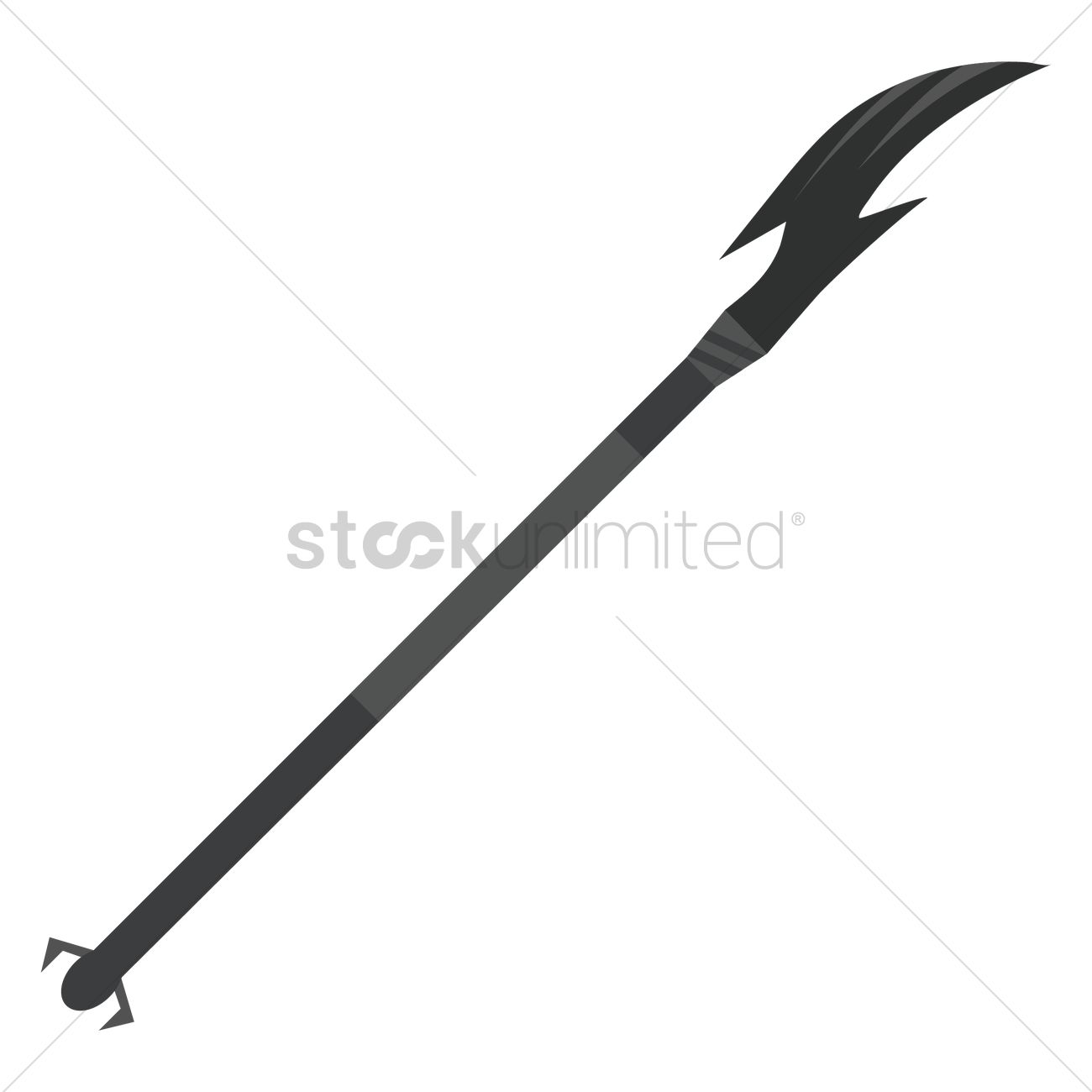1300x1300 Viking Spear Vector Image