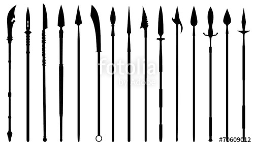500x286 Spear Silhouettes Stock Image And Royalty Free Vector Files On