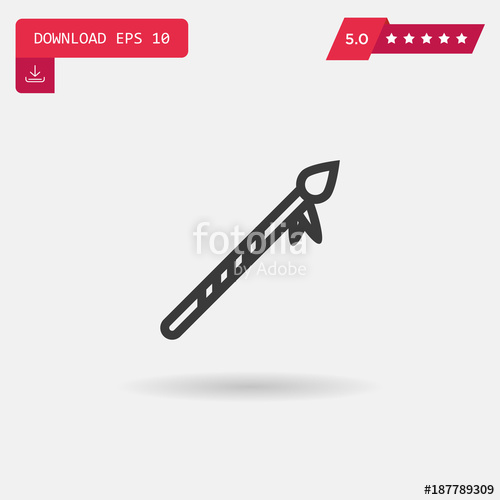 500x500 Spear Vector Icon Stock Image And Royalty Free Vector Files On