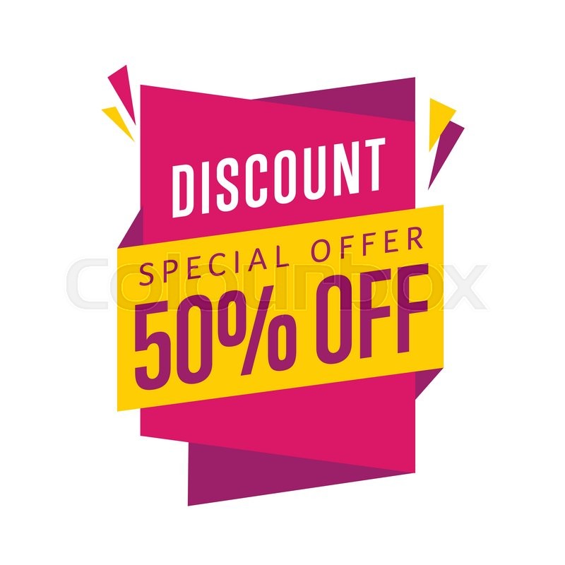 800x800 Discount Tag Vector Isolated. Sale Sticker With Special