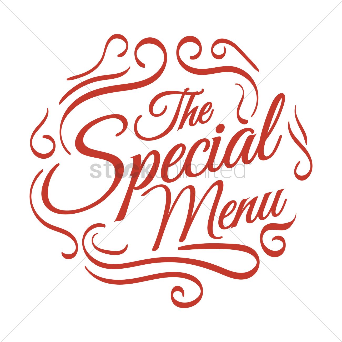 1300x1300 The Special Menu Vector Image