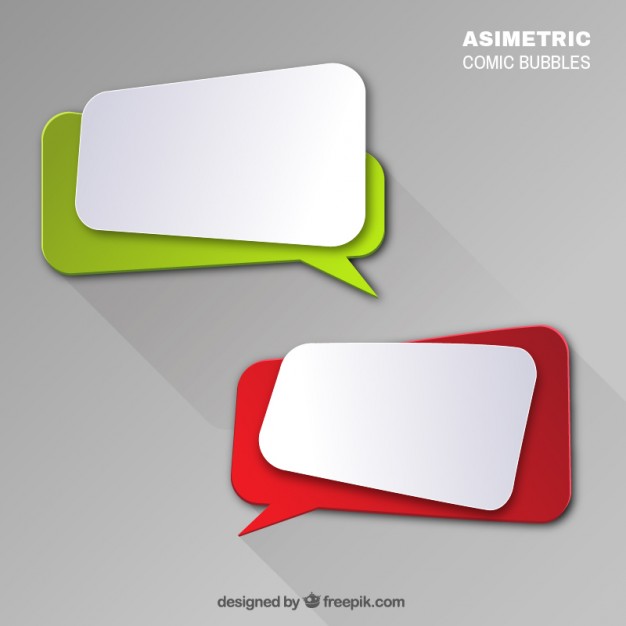 626x626 Modern Speech Bubbles Vector Free Download
