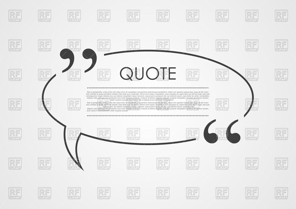 1200x848 Quote Blank Speech Bubble Vector Image Vector Artwork Of Design
