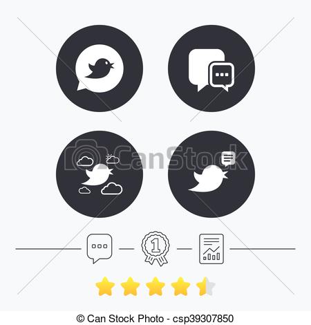 450x470 Speech Bubble Vector Free Birds Icons Social Media Speech Bubble