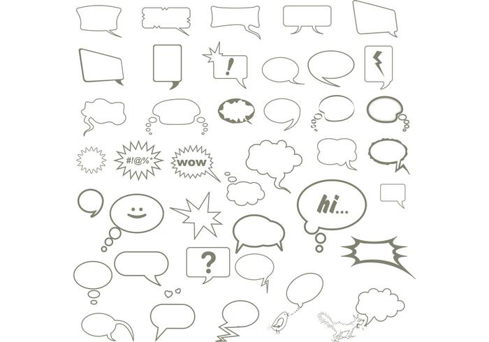 700x490 Speech Bubble Vectors