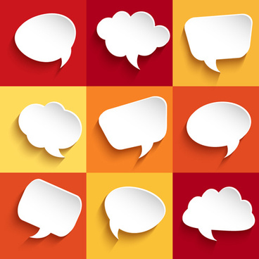 368x368 White Paper Speech Bubbles Vector Png Images, Backgrounds And