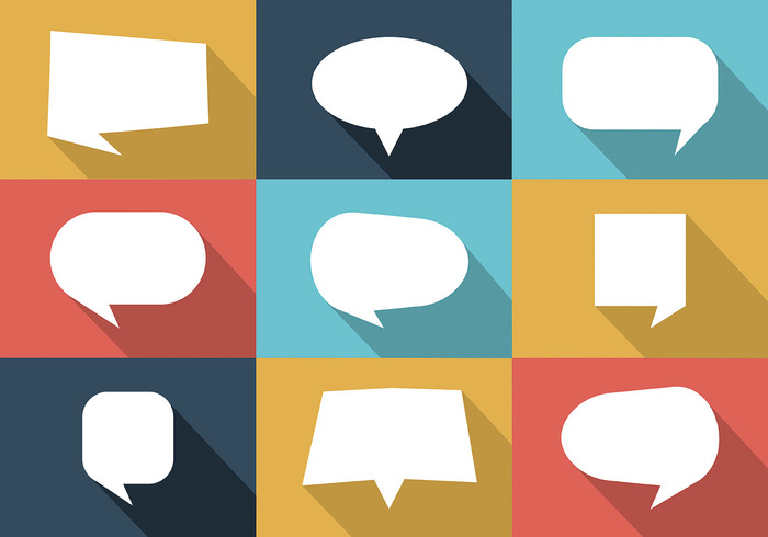700x490 Free Colorful Set Of Speech Bubbles Vector 145634