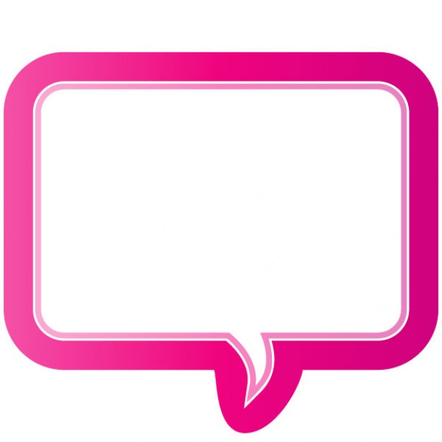 626x626 Pink Speech Bubble Vector Vector Free Download