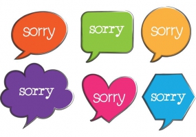 285x200 Sorry Speech Bubble Free Vector Graphic Art Free Download (Found