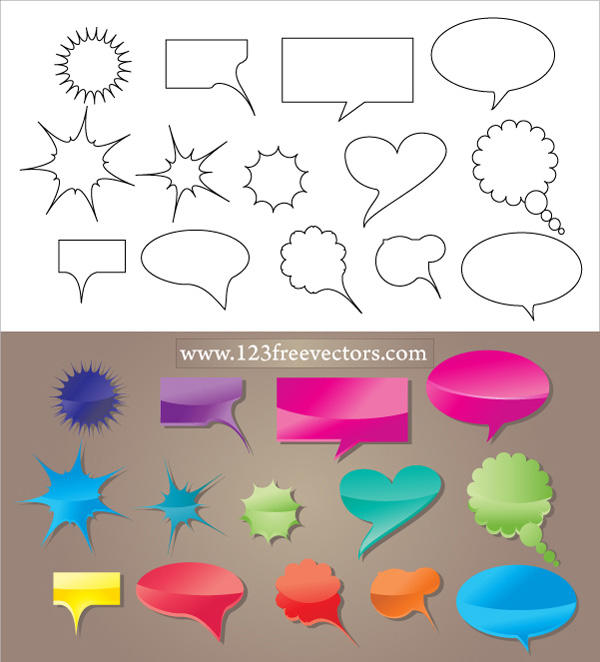 600x662 Speech Bubble Vector Free Vectors Ui Download