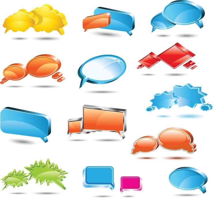 739x687 Speech Bubbles Vector Set Free Vector Graphics All Free Web