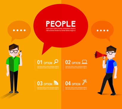 410x368 People Speech Bubbles Business Free Vector Download (19,385 Free