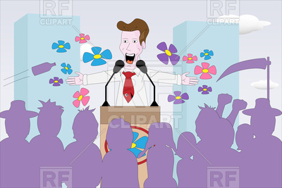 400x267 Politician Giving Speech Vector Image Vector Artwork Of People