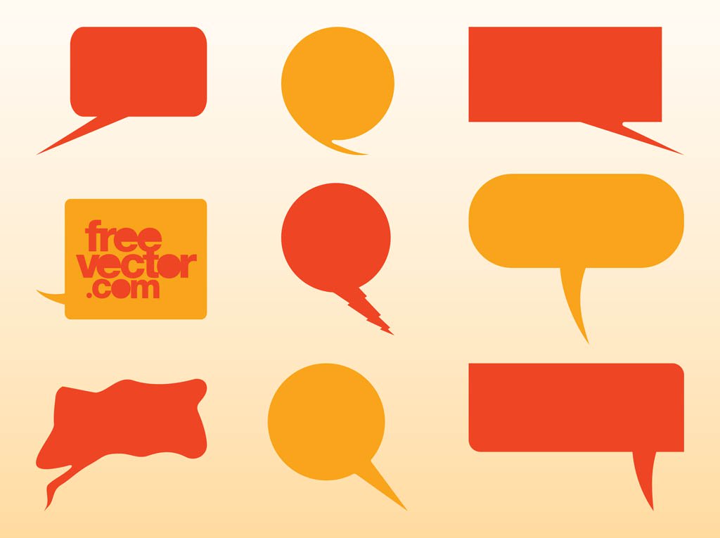 1024x765 Speech Balloons Vector Vector Art Amp Graphics