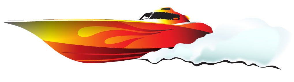 1019x284 Free Speed Boat Vector Library Stock