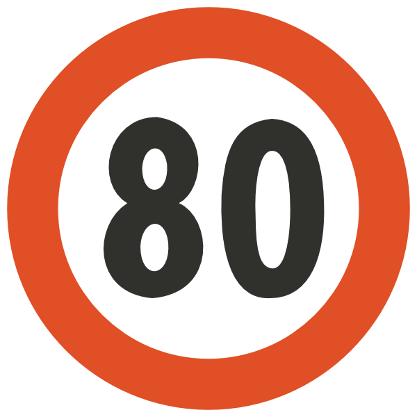 600x600 Speed Limit Sign Clipart