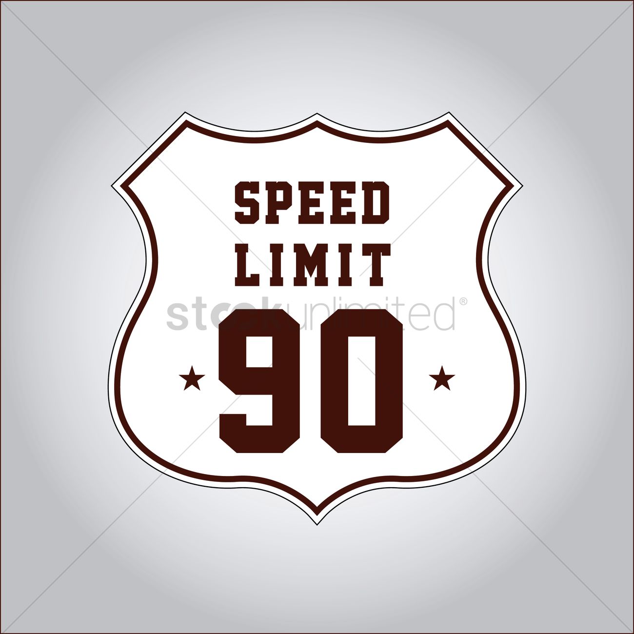 1300x1300 Speed Limit 90 Sign Vector Image