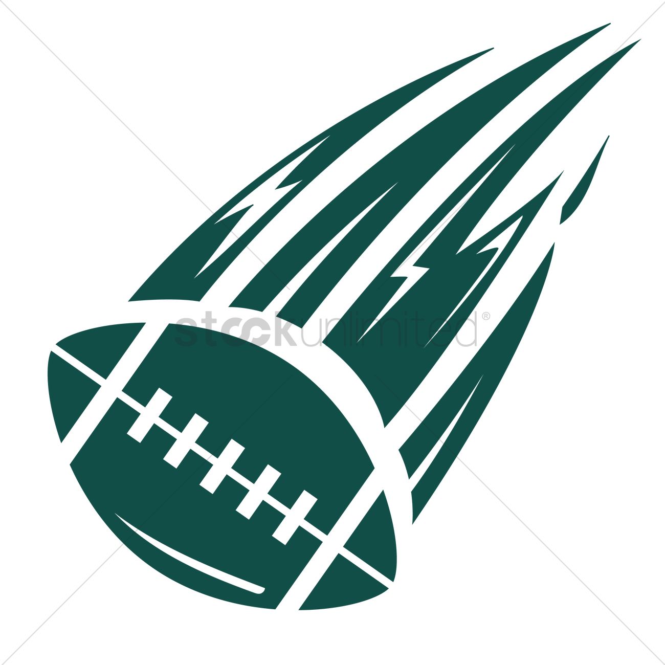 1300x1300 American Football In Air With Great Speed Vector Image