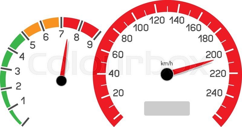 800x419 Car Speeding Limit Illustration Isolated On White Background