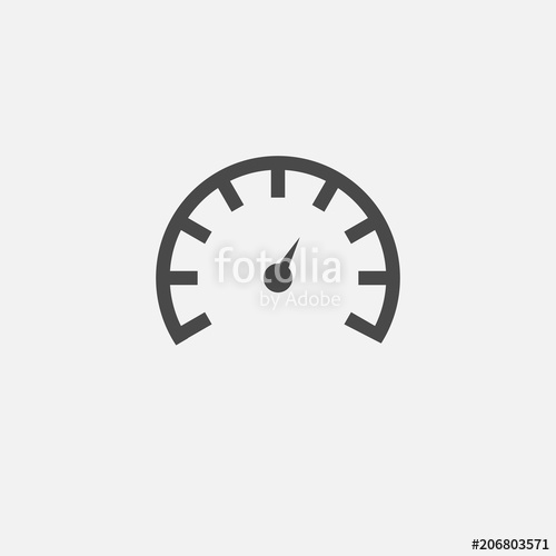 500x500 Speedometer Vector Icon Stock Image And Royalty Free Vector Files