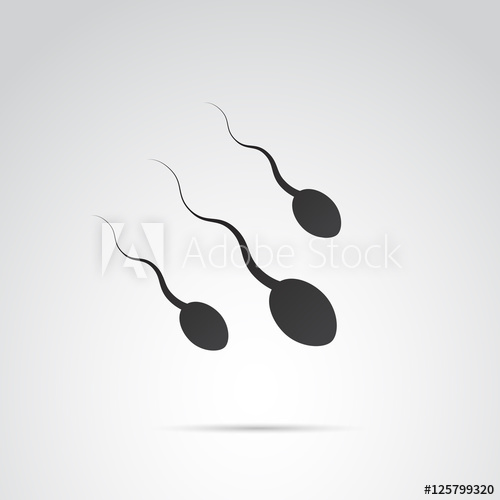 500x500 Sperm Vector Icon.