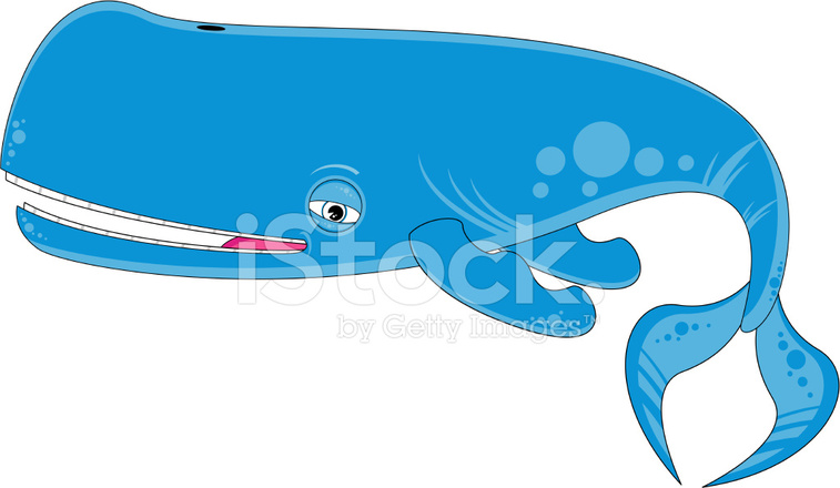 757x440 Cartoon Sperm Whale Stock Vector