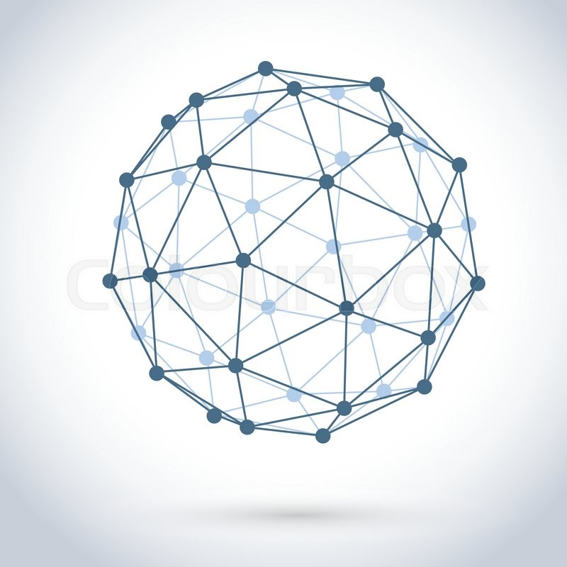 800x800 Geometric Wire Mesh Sphere Isolated On White Background. Stock