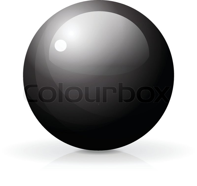 800x757 3d Glossy Sphere, Vector Illustration Stock Vector Colourbox