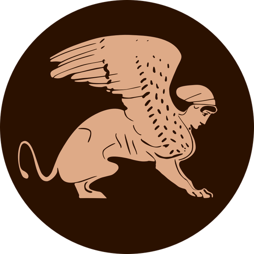 500x500 Greek Sphinx Vector Graphics Public Domain Vectors