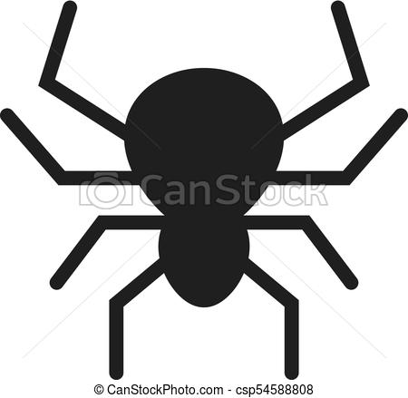 450x439 Spider Vector Icon Isolated On White Background.
