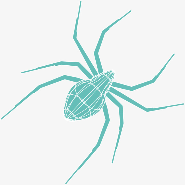 650x651 Cartoon Green Spider Vector Png, Cartoon Vector, Green Vector