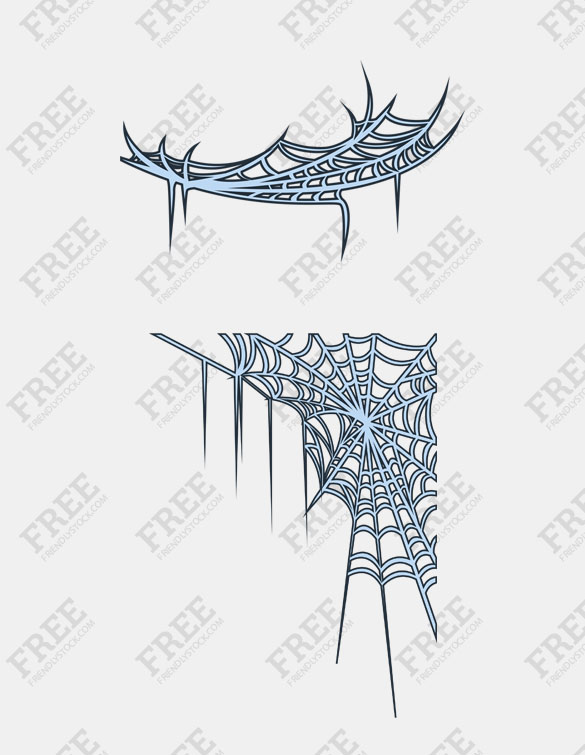 585x755 Free Graphics] Spider Webs For Corners