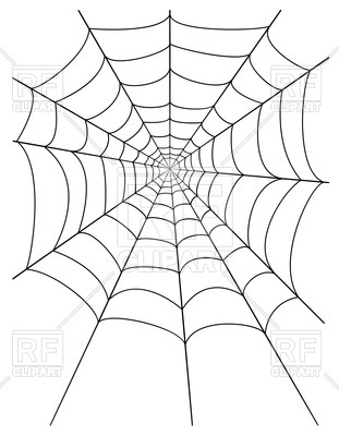 311x400 Spider Web Vector Image Vector Artwork Of Objects Konturvid