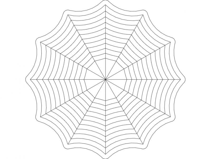 800x606 Spider Web Dxf File Free Download