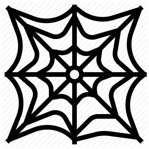 512x512 Drawn Spider Web Nest