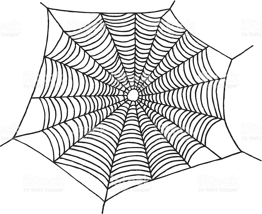 1024x837 Drawn Spider Web Vector