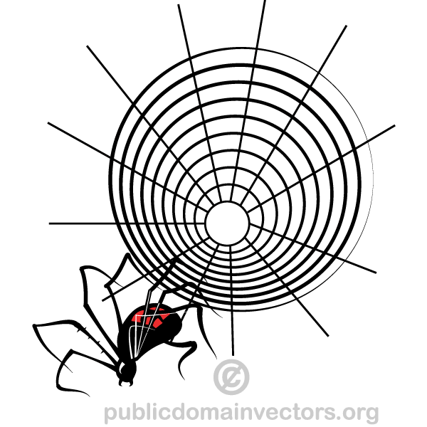 600x600 Spider Web Vector 123freevectors
