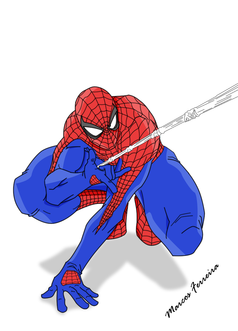 790x1100 Spider Man Web Clipart