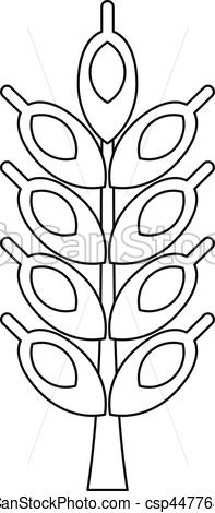 197x470 Big Spike Icon, Outline Style. Big Spike Icon. Outline