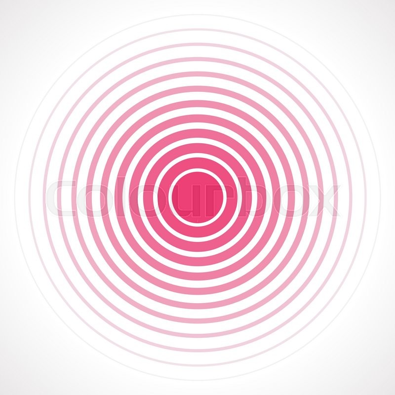 800x800 Concentric Circle Elements. Vector Illustration For Sound Wave