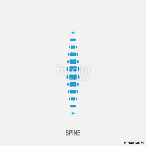 500x500 Spine Vector Icon. Spine Diagnostics And Therapy Symbol Stock