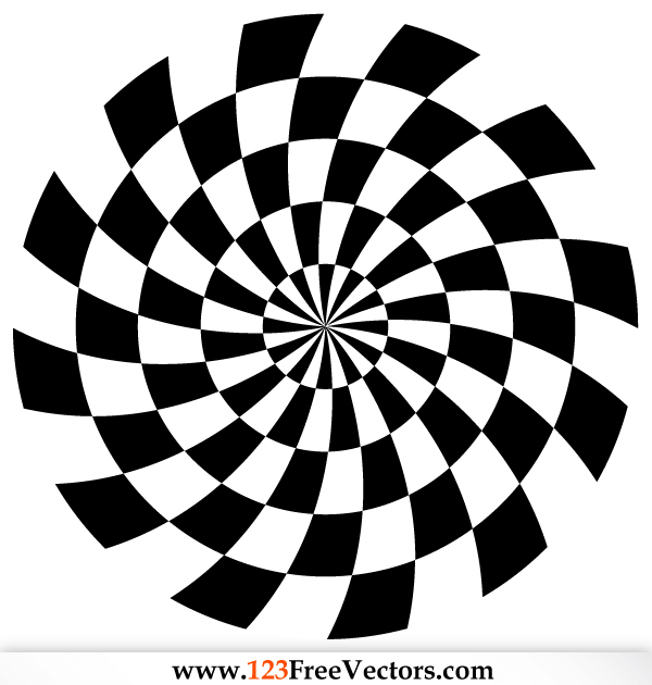 600x630 Spiral Optical Illusion Vector 123freevectors