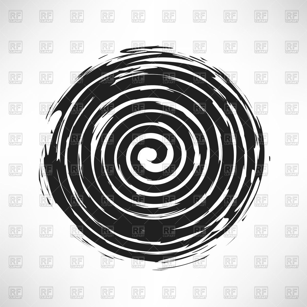 1200x1200 Black Grunge Spiral Vector Image Vector Artwork Of Design